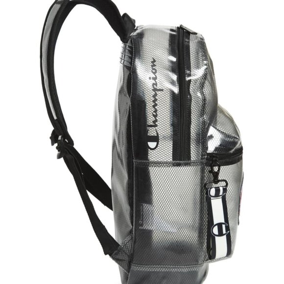 NWT Champion Supercize Clear Backpack - Black - Picture 4 of 5